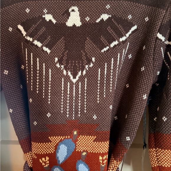 Idyllwind Brown Multi Desert Nights Fringe Cardigan NWT Medium - Picture 11 of 12